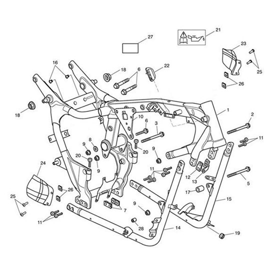 Bild von Frame Assy, California, 90% Gloss