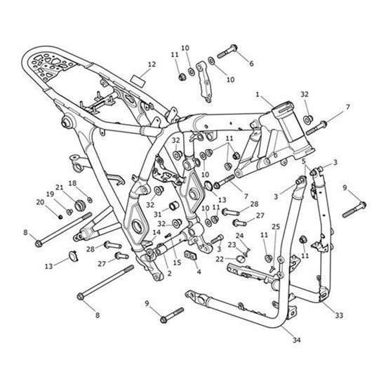 Bild von Frame Assy, Spares, AU