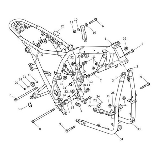 Bild von Frame Assy, Spares, AU