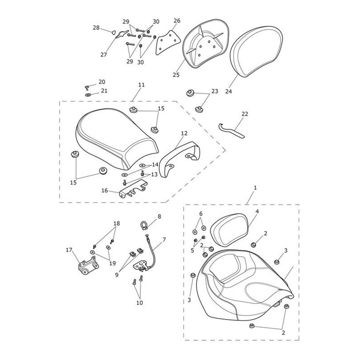 Bild von Front Bracket, Seat Assy