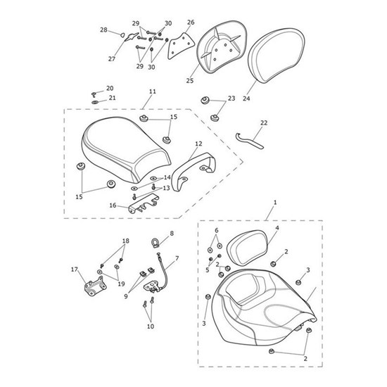 Bild von Front Bracket, Seat Assy