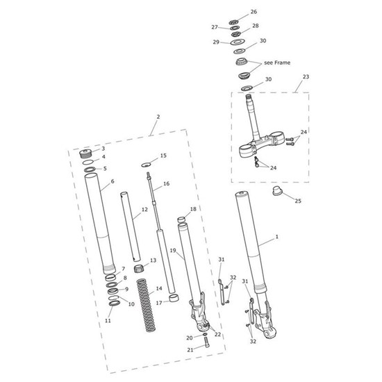 Bild von Front Fork Assy, RH