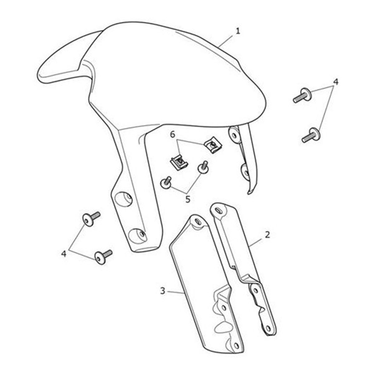 Bild von Front Mudguard, Granite
