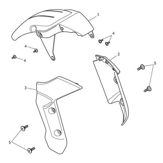 Bild von Front Mudguard, LH, Cosmic Yellow