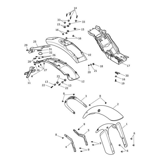 Bild von Front Mudguard, Sapphire Black