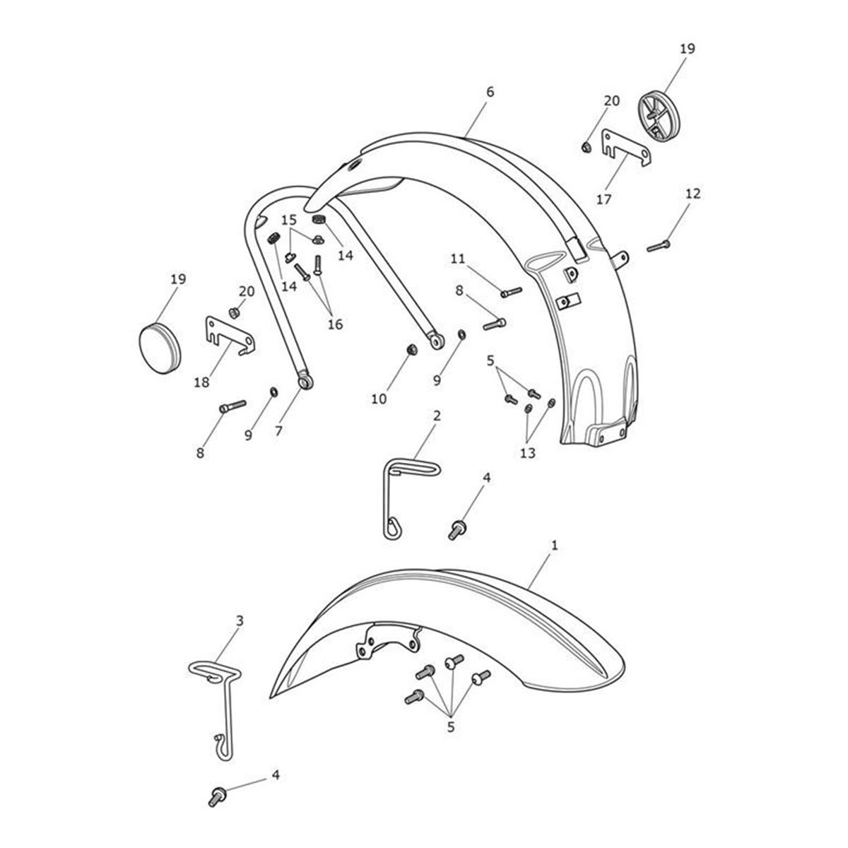 Bild von Front Mudguard, Satin Sapphire
