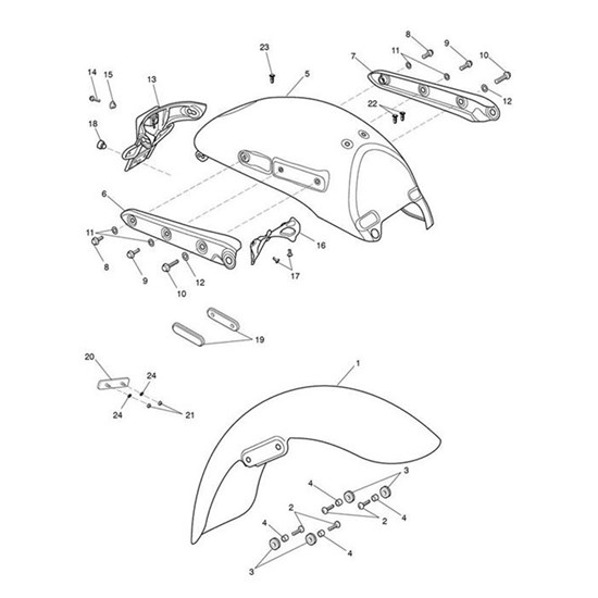 Bild von Front Mudguard Assy