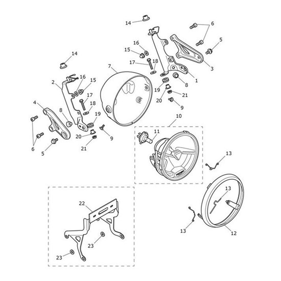 Bild von Front Number Plate Bracket