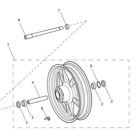 Bild von Front Wheel Assembly, 17 x MT3.5