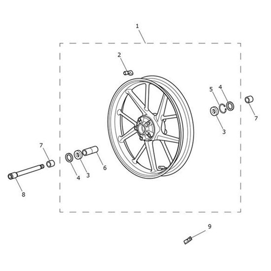 Bild von Front Wheel Assembly