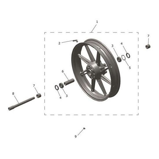 Bild von Front Wheel Assembly