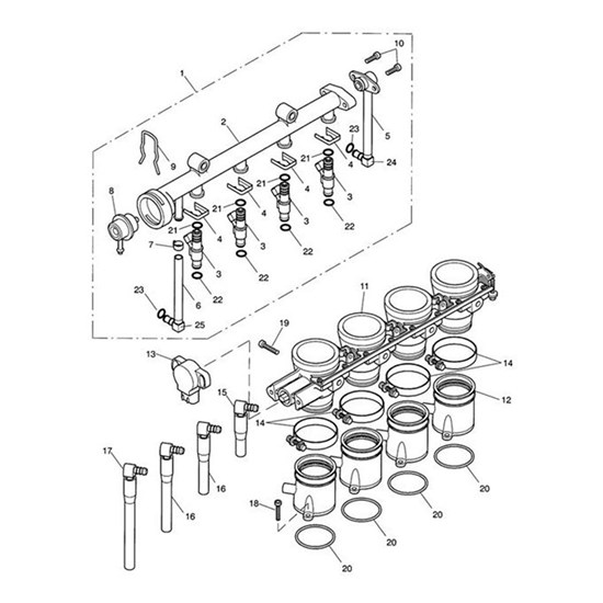 Bild von Fuel Connector Kit, 10.0mm