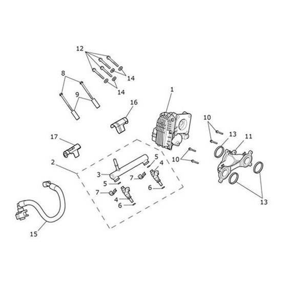 Bild von Fuel Rail Assy, Low Flow