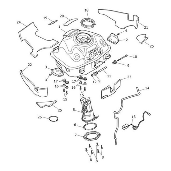 Bild von Fuel Tank & Bodywork Pads