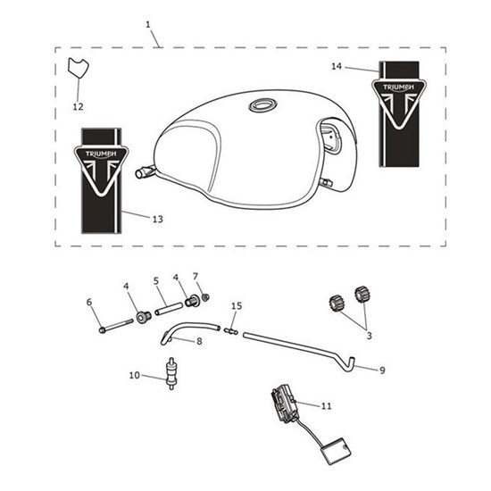 Bild von Fuel Tank, Pure White