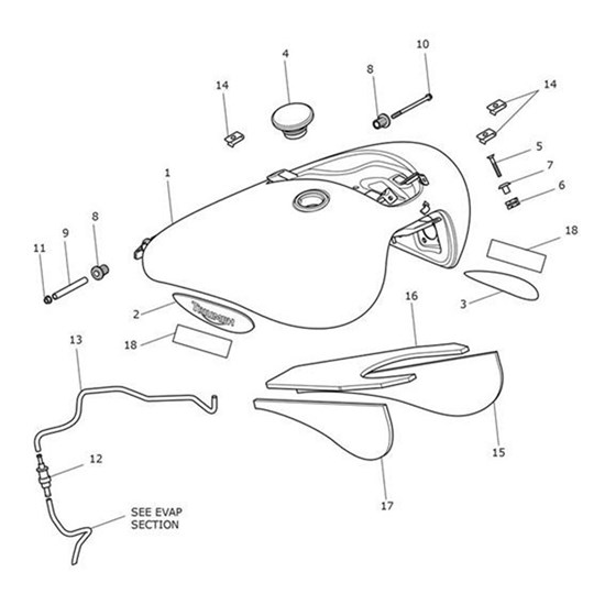 Bild von Fuel Tank, Spares Assy