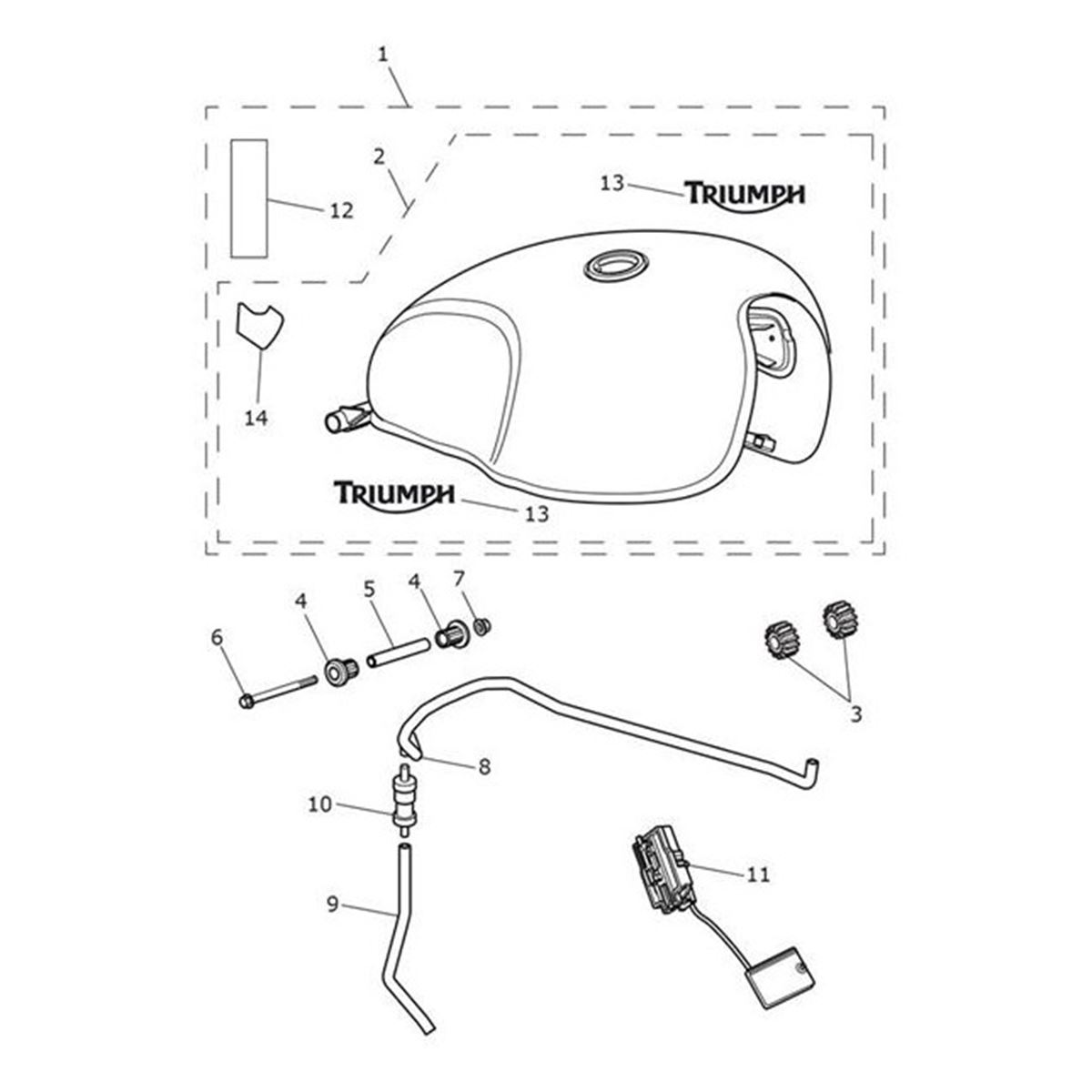 Bild von Fuel Tank Decal