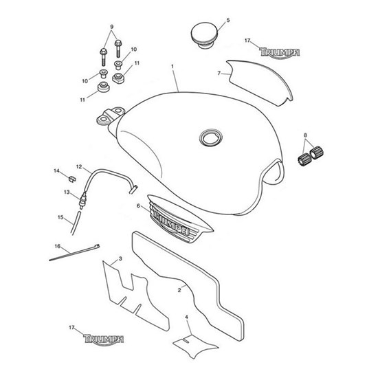 Bild von Fuel Tank Spares Assy