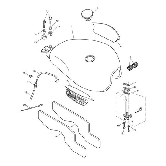 Bild von Fuel Tank Spares/Assy