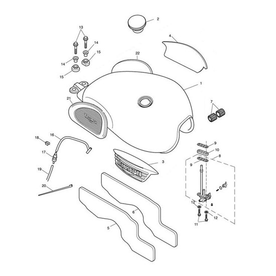 Bild von Fuel Tank Spares/Assy