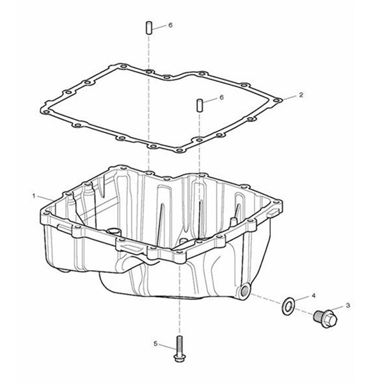 Bild von Gasket, Baffle, Sump