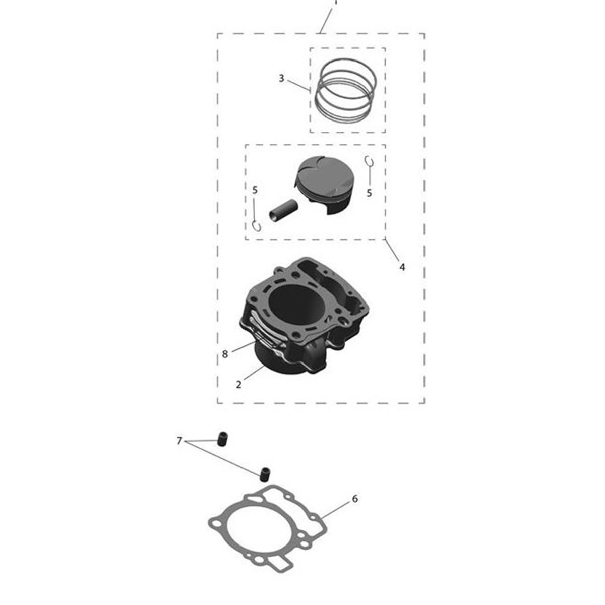 Bild von Gasket, Block Cylinder