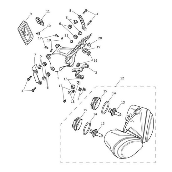 Bild von Gasket, Headstock