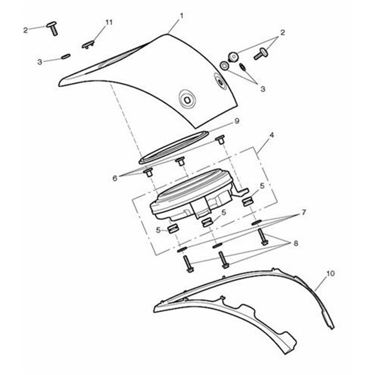 Bild von Gasket, Instrument Console