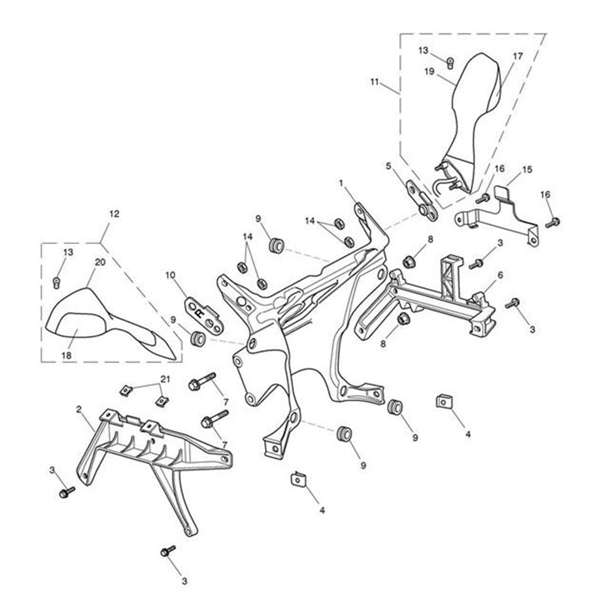 Bild von Gasket, Rubber, Lh, Mirror