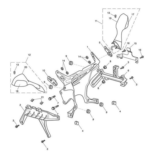 Bild von Gasket, Rubber, Rh, Mirror