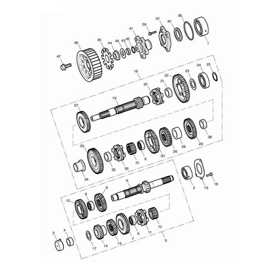 Bild von Gear, Output, 30t, Helical Fixed