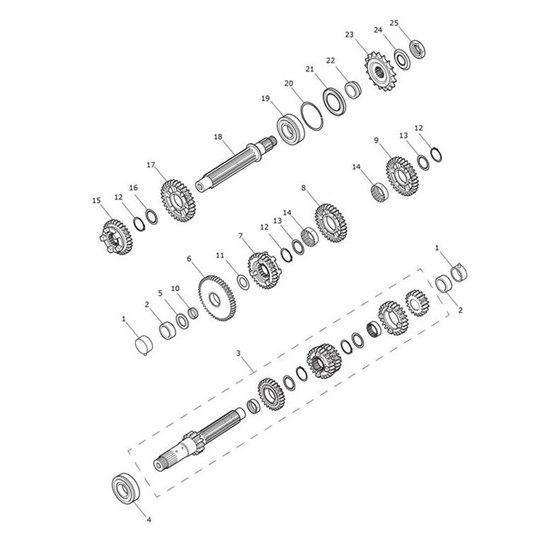 Bild von Gear, Output, Sixth, 27/28