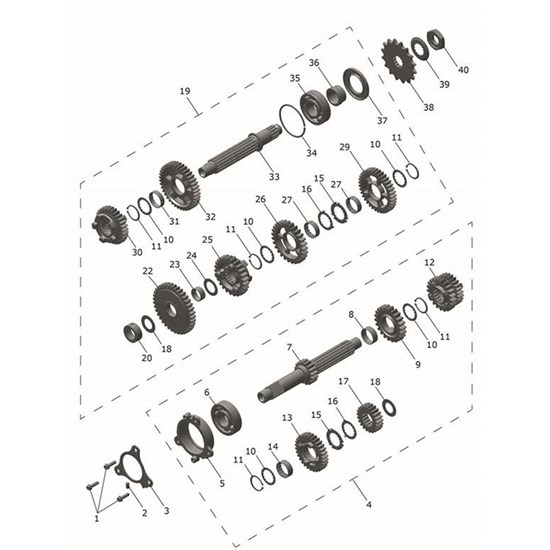 Bild von Gearbox, Input, Assy