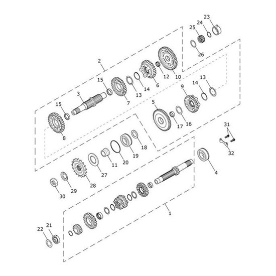 Bild von Gearbox Assy, Output, 6 Speed