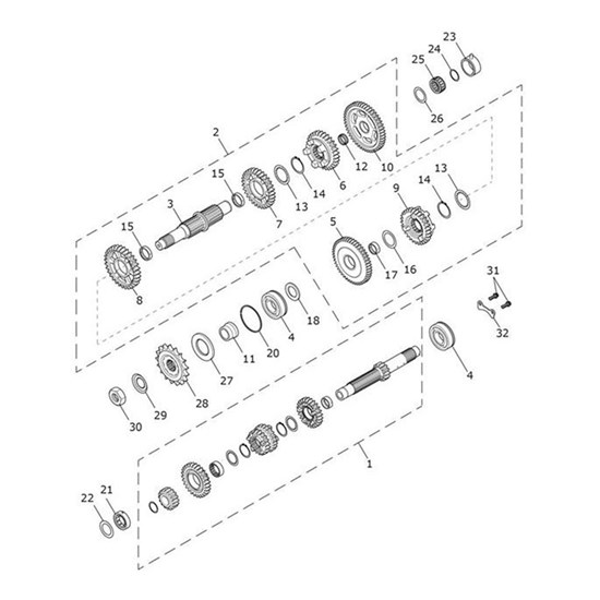 Bild von Gearbox Assy, Output, 6 Speed