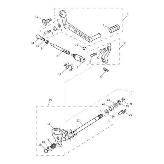 Bild von Gearchange Pedal Assembly