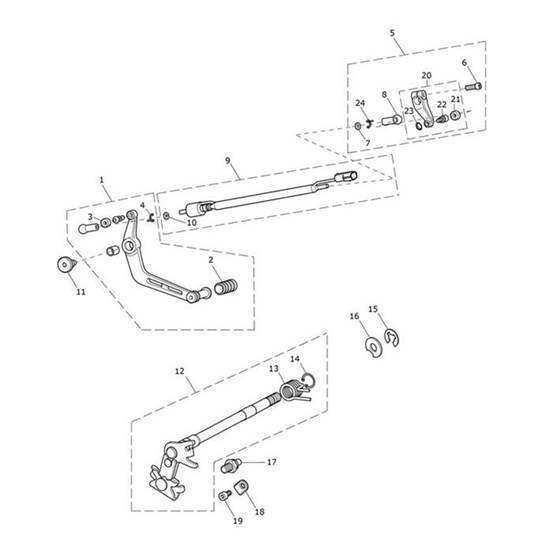 Bild von Gearchange Pedal Assembly