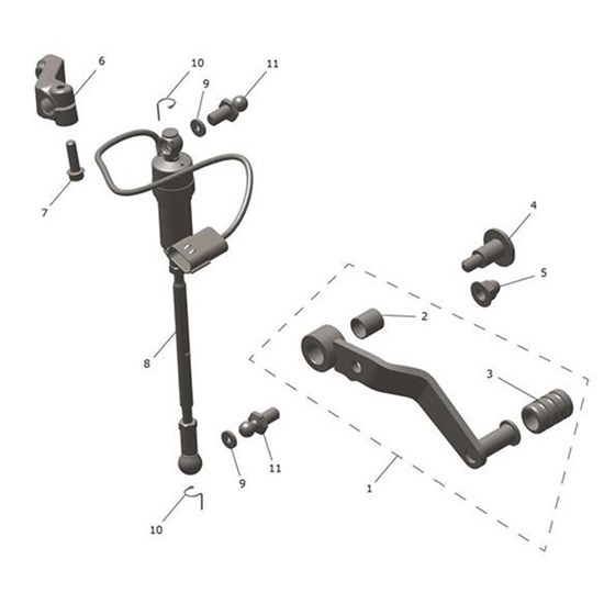 Bild von Gearchange Pedal Assembly