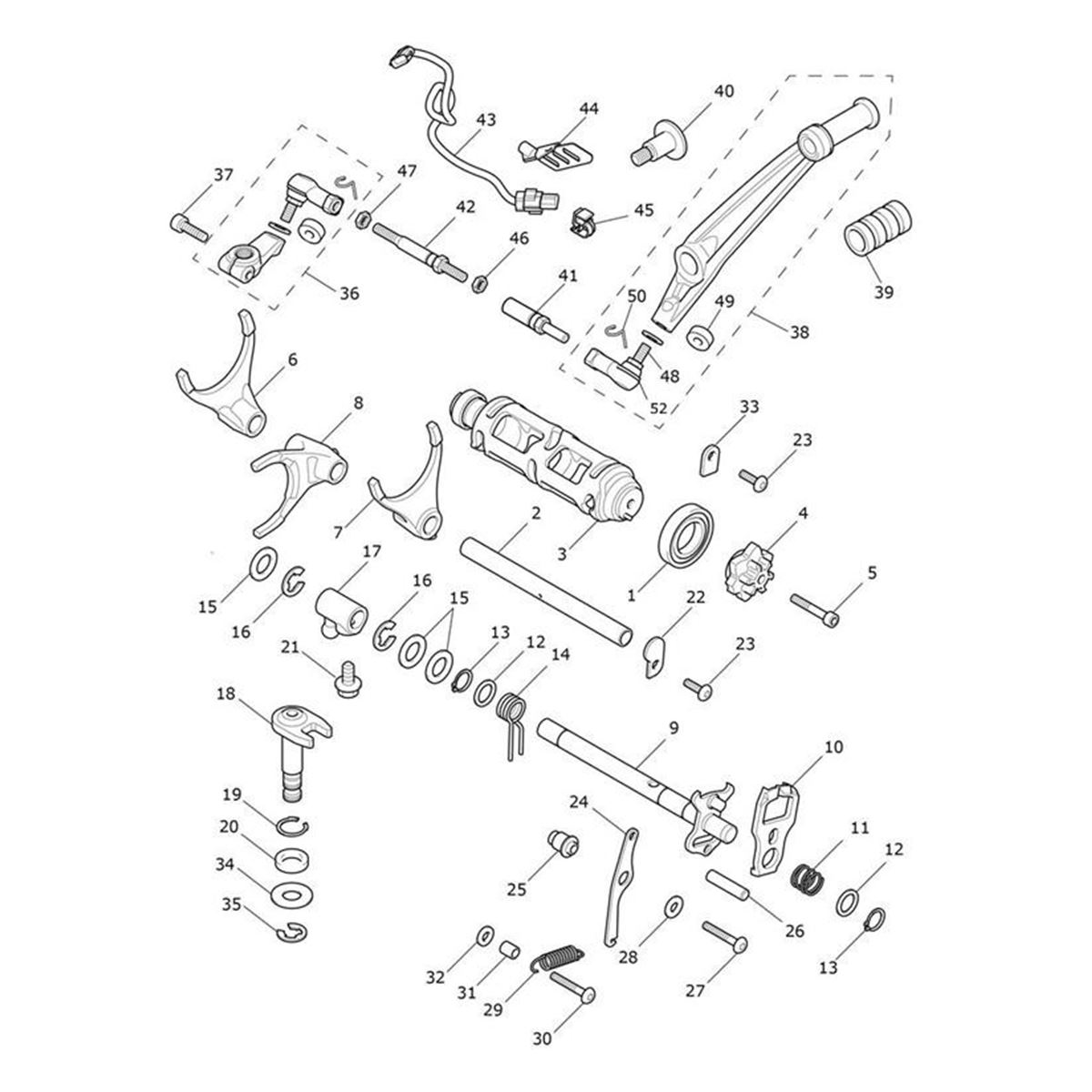 Bild von Gearchange Pedal Assy