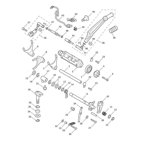 Bild von Gearchange Pedal Assy