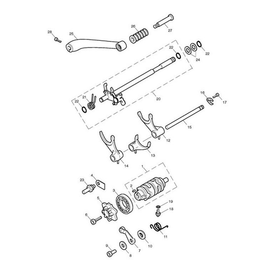 Bild von Gearchange Shaft Assy