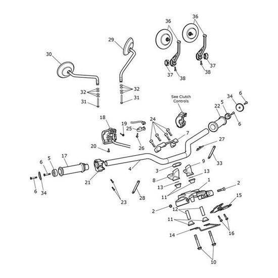 Bild von Grip, Handlebar, LH