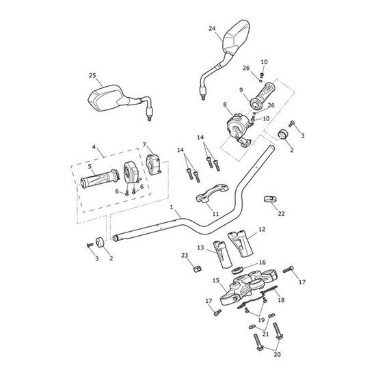 Bild von Grip, Handlebar, LH