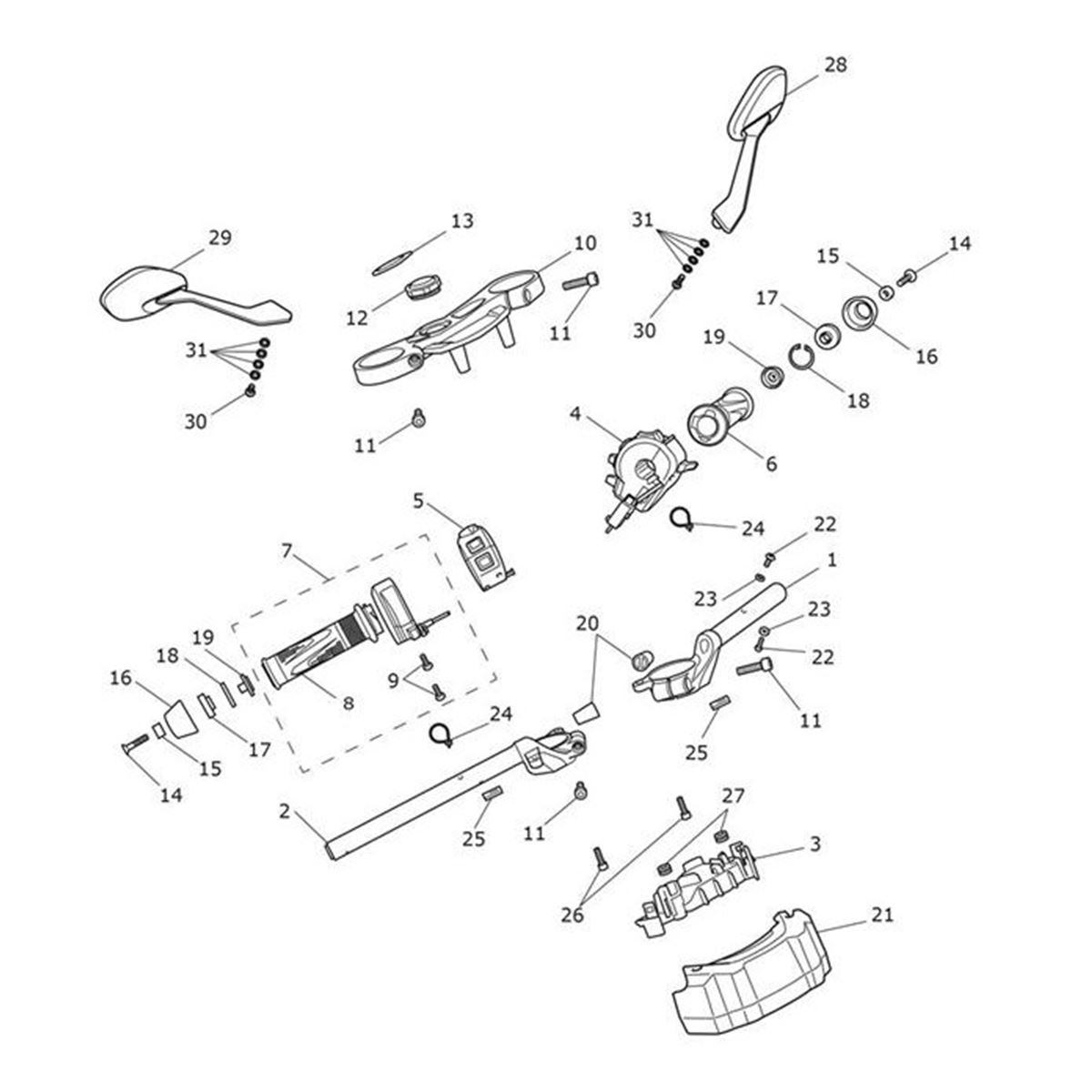 Bild von Guard, End Weight, Handlebar