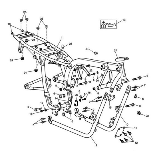 Bild von Guide, Brake Pipe Rear