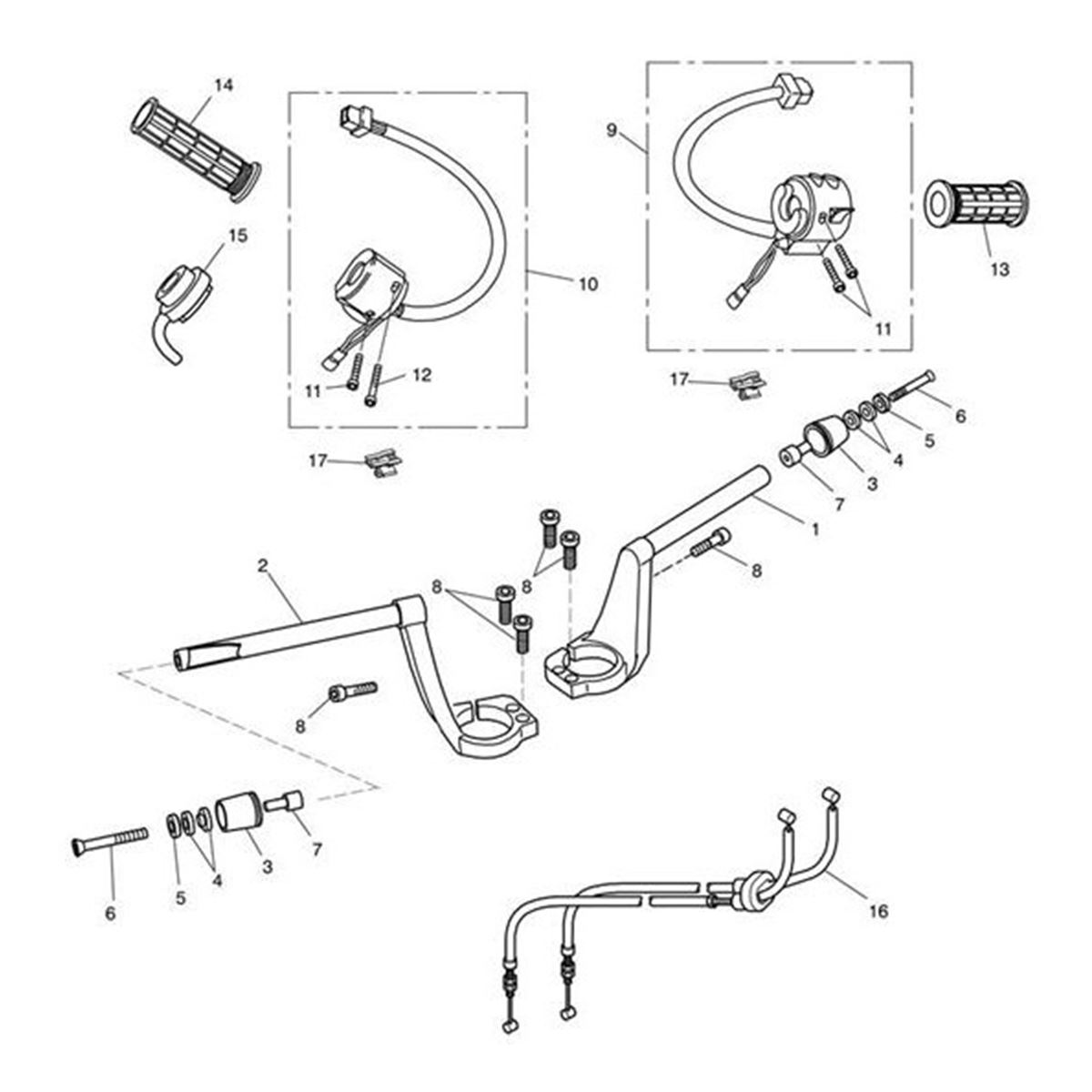 Bild von HANDLEBAR,FORGING,LH