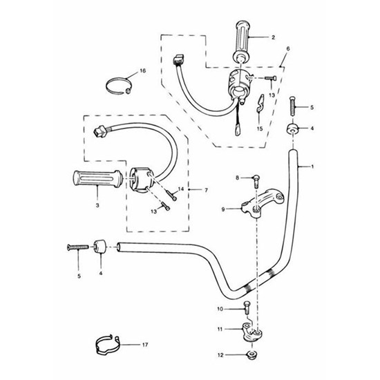 Bild von HOLDER, HANDLEBAR, TOP