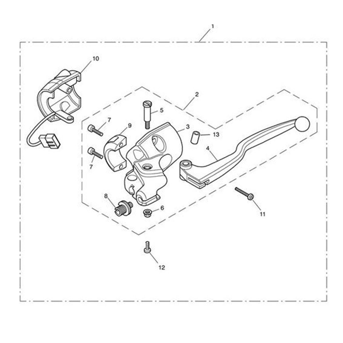 Picture of HOUSING,CLUTCH LEVER