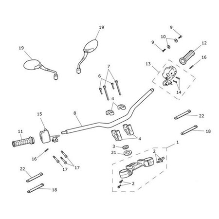 Bild von Handlebar, Tubular, Tapered