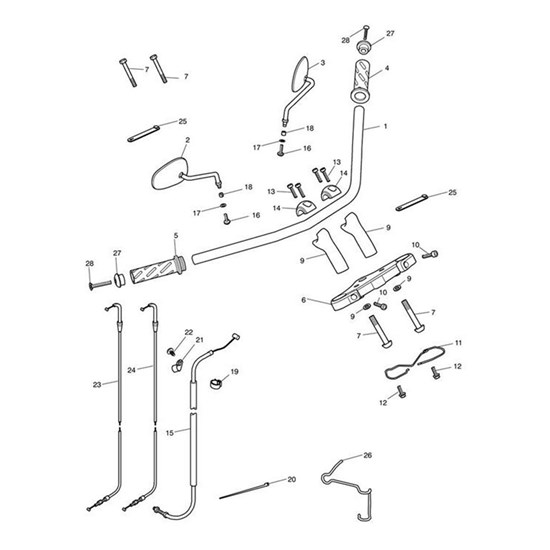 Bild von Handlebar Assy, Black